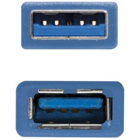 Nano Cable 10.01.0901-BL Cable Alargador USB 3.0 A Macho a A Hembra, 1 metro, Azul, 5 Gbps, Apantallado Nano Cable 10.01.0901-BL Cable Alargador USB 3.0 A Macho a A Hembra, 1 metro, Azul, 5 Gbps, Apantallado
